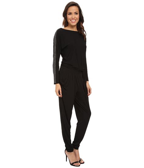 michael kors jumpsuit|michael kors long sleeve jumpsuit.